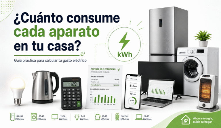 ¿Cuánto consume cada aparato de tu casa? Guía simple para calcular tu gasto eléctrico