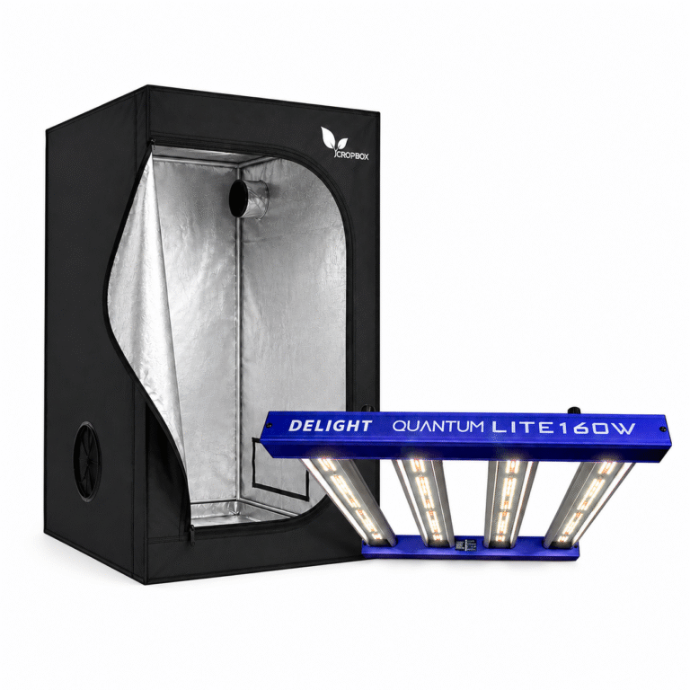 Kit Indoor Base 80×80 con Panel LED Quantum Lite 160W