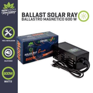 Balastro Solar Ray 600W – Grow Genetics | Iluminación Indoor